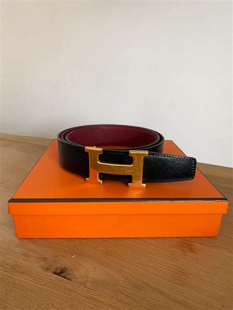 hermes gürtel rot|HERMÈS Gürtel M in Rot .